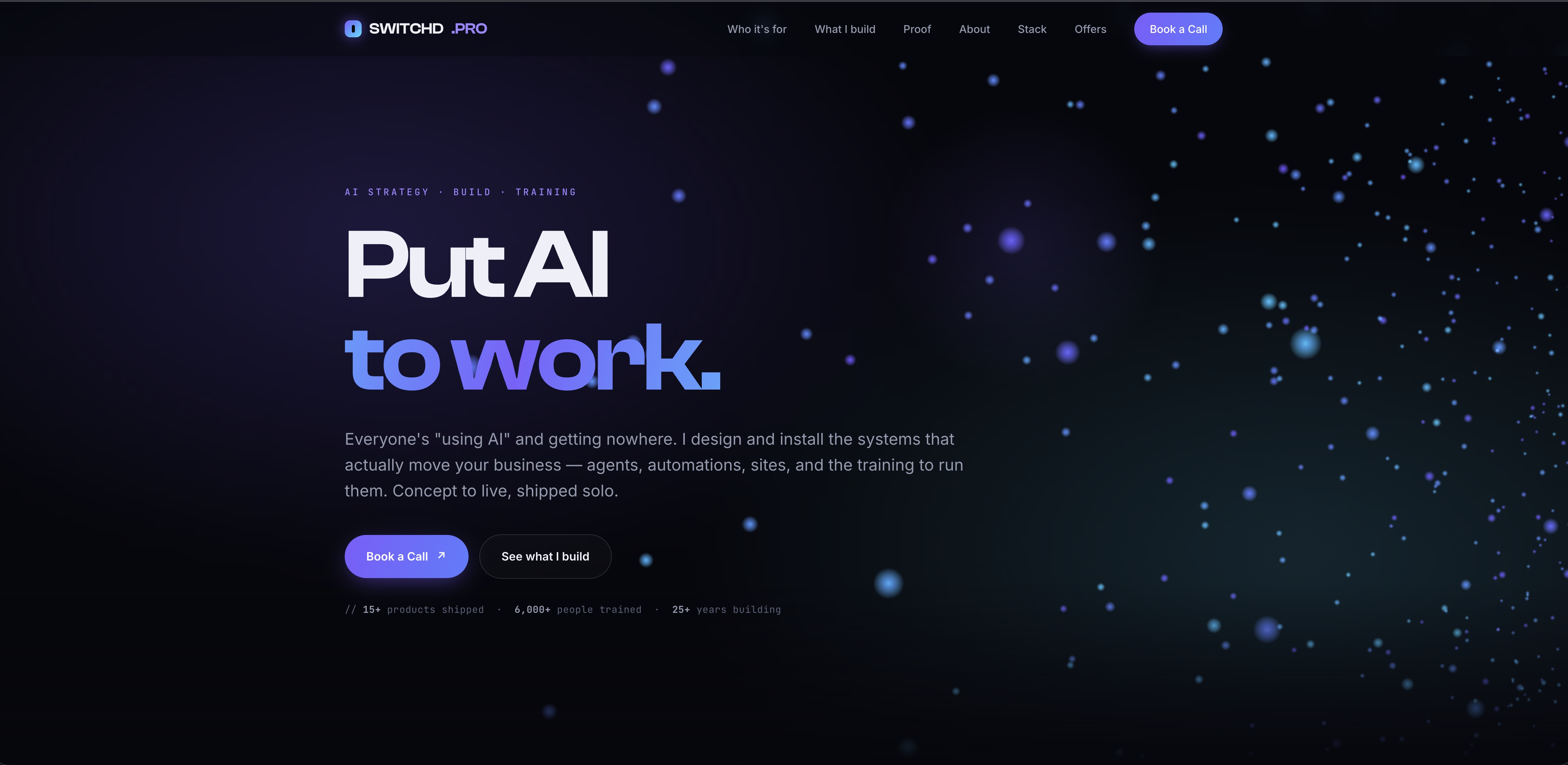 SWITCHD.PRO — AI consultancy